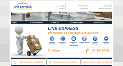 Desktop Screenshot of line-express.com