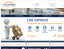 Tablet Screenshot of line-express.com